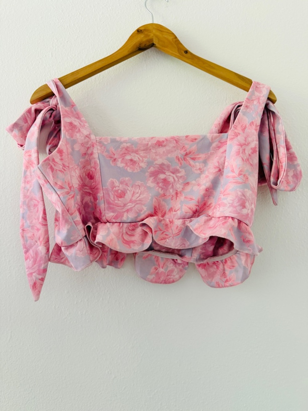 Show Me Your MuMu Dutchess Ruffle Top & Skirt Formal Set Pink Purple Floral XXL - Picture 11 of 11
